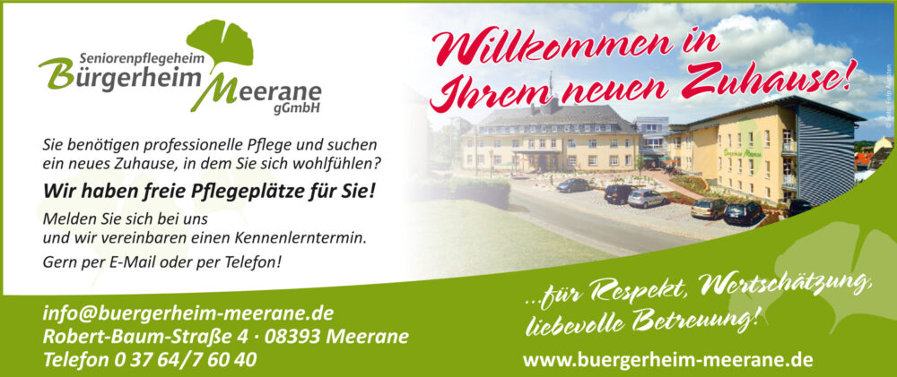 Bürgerheim Meerane – das Senioren- und Altenpflegeheim in Sachsen – Landkreis Zwickau